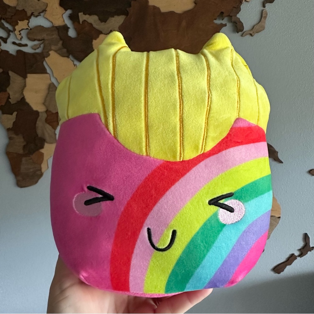 Squishmallows 10” Claire's Exclusive “Codie” Rainbow Fries Plush Toy